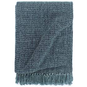 133752 Vidaxl Throw Indigo Blue 100% Cotton 49.2 X 59.1 In Blanket