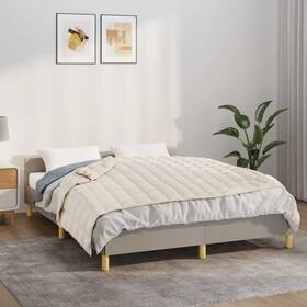3154820 Vidaxl Weighted Blanket Light Cream