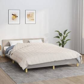 3154825 Vidaxl Weighted Blanket Light Cream