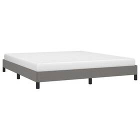 346768 Vidaxl Bed Frame Platform Base Dark Gray 72 Inch X83.9 California King Fabric
