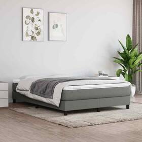 347871 Vidaxl Pocket Spring Single Bed Mattress Dark Gray Fabric Full Medium Hardness