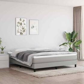 347886 Vidaxl Pocket Spring Single Bed Mattress Light Gray Fabric King Medium Hardness