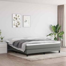 347887 Vidaxl Pocket Spring Single Bed Mattress Dark Gray Fabric King Medium Hardness