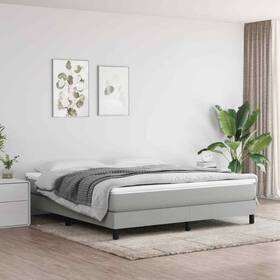 347894 Vidaxl Pocket Spring Bed Mattress Single Light Gray Fabric Medium Hardness