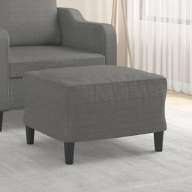 X16.1 Vidaxl 720287185833 Footstool Dark Gray 23.6 Inch X19.7 Fabric