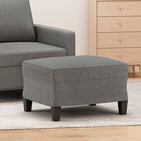 X16.1 Vidaxl 720287186311 Footstool Dark Gray 23.6 Inch X19.7 Fabric