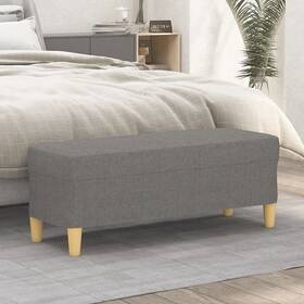 X16.1 Vidaxl 720287186793 Bench Dark Gray 39.4 Inch X13.8 Fabric