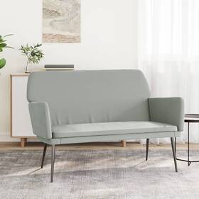 Vidaxl 720845675882 Bench Light Grey Velvet Metal Plywood 2-seater Loveseat