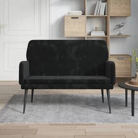 X31.1 Vidaxl 720845676254 Bench Black 42.5 Inch Velvet