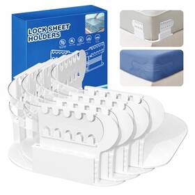 Sheetholder4p-d Visit The Cnario Store Ultimate Bed Sheet Holders - Secure Fitted Sheets With Corner Grippers And Straps