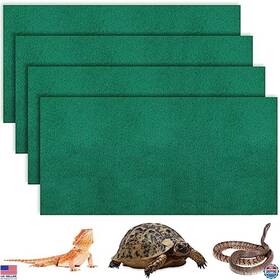 Visit The Haull Store Haull-bedding-96 4-pack Reptile Carpet 24 Inch X47 Green Bedding Substrate For Lizards And Snakes