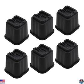 B0bhqtmsdd Visit The Mymulike Store Heavy-duty 5-inch Bed Risers - Supports 6000 Lbs For Sofa Couch Chair Desk