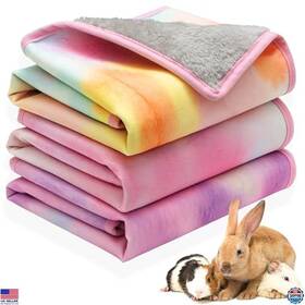 B0c1rhr1my Visit The Orzechko Store Cozy Guinea Pig Cage Mat 3-pack 19.2 Inch X24 Waterproof Fleece Bedding For Pets