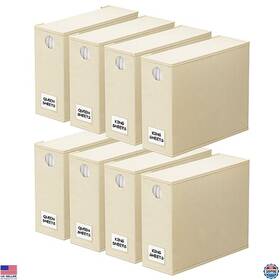 91zdsn-sl22-y8 Visit The Spaceaid Store 8-pack Foldable Bed Sheet Organizers - Xl Storage For Queen And King Beds