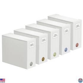 91zdsn-sl34-w5 Visit The Spaceaid Store 5 Pack Bed Sheet Organizers Foldable Linen Closet Storage For Queen And King