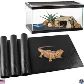 Pcd-15dd Visit The Tcypuhl Store Premium Reptile Carpet - 3 Pack Black Thick Mat For Bearded Dragons And Snakes