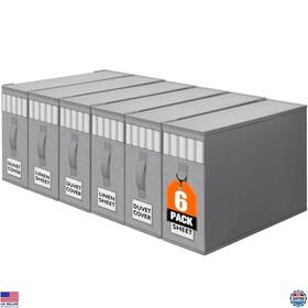 B0dxf1hcym Visit The Wowbox Store Sheet Organizers For Bedding Under Bed Storage With Labels And Clear Window 6