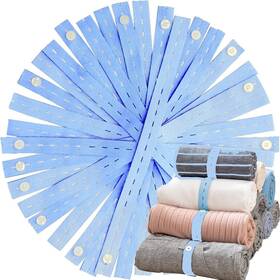 Vsv Stoage 735632431518 Bed Sheet Organizer Bands 20pcs Elastic Band With Buttonholes Stretchable Co