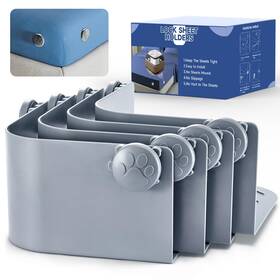 Warmeight 795847185224 Lock Bed Sheet Holders For Corners Heavy Duty Sheets H