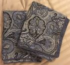 Waverly Pc Paddock Shawl Blue Paisley Sateen King Pillow Shams