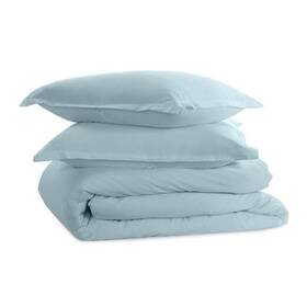 Westpoint Home 028828625687 3-piece Duvet Cover Set Easy Care Size Queen Aqua