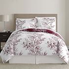 White Set Bag Piece Leaf 8 Red Bed