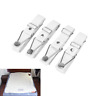 White-sheet-fasteners Foloda Bed Sheet Fasteners Adjustable Triangle Elastic Suspenders 689828987696