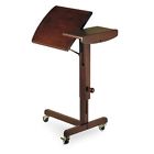 94423 Winsome Top Adjustable Beechwood Antique Walnut Swing Cart Height