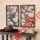 Ws9378 Holly And Martin 2 Pieces Bird Wall Panel Set Mixed Color 037732093789
