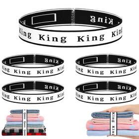 Wuher 766997614773 4pcs Bed Sheet Organizer Bands Sheets Labels For Elastic Bedding Linen Closet