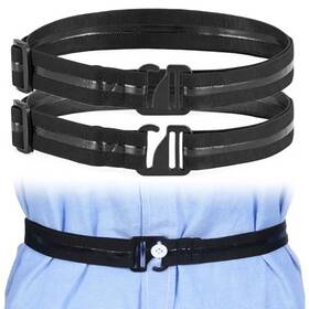 5147vrbk1795 Ybeaty 2pcs Men Shirt Stay Belts Keep Shirts Tucked In Tuck It Belt Style Stays