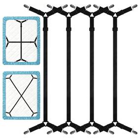 Yccsedd Zxt 4 Bedsheet Bed Sheet Straps 4pcs Elastic Adjustable Holder Fitted She