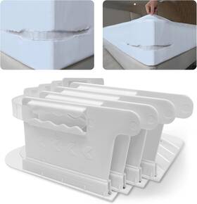 Yikorqu 445033868877 Bed Sheet Holders For Corners Keep Sheets Firm And Tight - Lock Fit