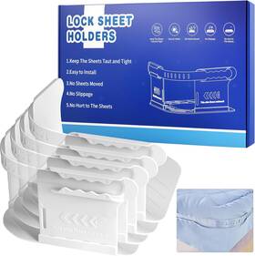 Hwj-616 Ynipanda Bed Sheet Holder With Lock Strips Heavy Duty Holders Corner Fastener Wit
