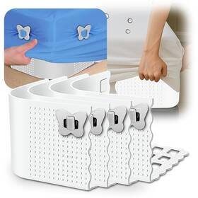 Yomxen 725576480406 Bed Sheet Holder - Lock Keep Sheets Tight And In Place Heavy Duty