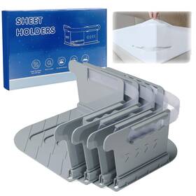 Yrh-04g Yuren Bedlock 4 Pack - Heavy Duty Sheet Locking System Secure Bed Holders Wi