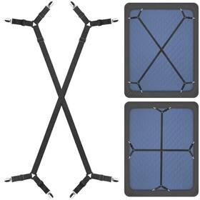 Zhoubin 778862599634 Sheet Suspenders Clips Bed Straps Mattress Holders For Twin Ful