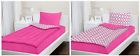 Zippered Twin Bedding Zipit Set Pink Clovers Zip-up Your Sheets Sleeping Bag 789404084242