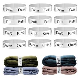 Gft456 Zjcahxj 12pcs Bed Sheet Organizers And Storage Bands For Closet Organization Linen La