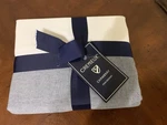 Cremieux Chambray Blue Twin Bed Skirt Drop 16" Cotton New. Fixed Price $34.99.