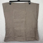 West Elm Euro Pillow Sham 26X26 Beige Solid 100% Linen Adults Bedding Cover. Fixed Price $17.99.