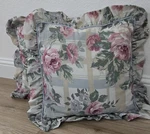 Vintage Westpoint Stevens Floral Ruffled Square Pillow Shams. Fixed Price $35.00.