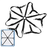 Crisscross Adjustable Bed Fitted Sheet Straps Suspenders Gripper Fastener Metal. Fixed Price $21.09.