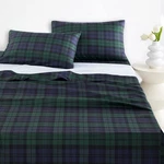 Plaid Bed Sheets, 4-PIECE Set, Scottish Tartan Christmas Geometric Vi.... Fixed Price $40.65.
