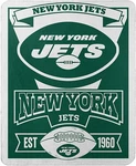 Nfl New York Jets Marque Printed Fleece Throw Blanket 50" X 60" By Northwest Co. Fixed Price $14.99.