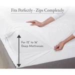 Zippered Mattress Encasement Waterproof Bed Bug Protector Cover Pad. Fixed Price $12.99.