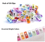Sewing Craft Quilt Binding Clips Plastic Clamps Applique Stockings Diy Projects. Fixed Price $5.99.