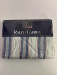 Ralph Lauren Chambray Stripe Blue White Double Fitted Sheet Made In U.s.a.. Fixed Price $44.95.