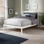 Atlantic Furniture Richmond Queen Platform Bed, Open Foot Board, White. Fixed Price $597.99.