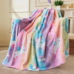 Glow In The Dark Unicorn Blanket Soft Flannel Cozy Kids Throw 40 X60 Girl Gift!. Fixed Price $29.99.
